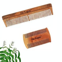 Organic Neem Wood Comb for Hair and Beard, Combo, Pack of 2 - $11.42