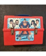 Superman II Plastic Lunchbox Vintage 1980 Aladdin DC Comics Rare Collect... - $29.65