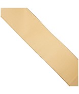 May Arts Ivory 4 Inch Velvet Ribbon with Gold Backing, 10 yd - $17.25