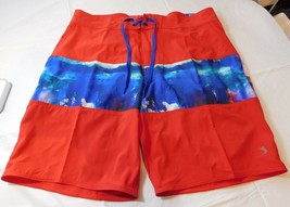 Reel Legends Mens Board Shorts swim UPF30 Moisture Wicking 38 Beach Stripe RWB - £22.31 GBP