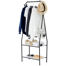 Small Clothes Rack, Freestanding Clothing Garment Rack With Shelves For ... - $60.99