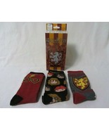 NEW IN BOX 3 PAIRS LADIES HARRY POTTER GRYFFINGOR SOCKS - £11.27 GBP