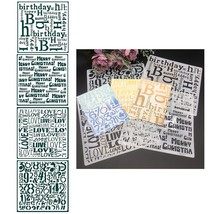 Artistic Touch Stencil Set: 4pc Plastic Stencils for Scrapbooking, Painting, and - £16.81 GBP