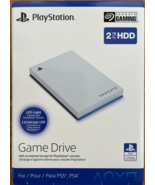 Seagate - STLV2000101 - 2TB External HDD Game Drive for PS5 USB 3.0 - White - £117.43 GBP