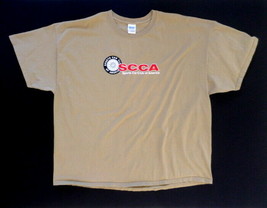 SCCA Sports Car Club of America Men&#39;s T-Shirt 3XL Beige  - $17.82