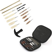 Gun Cleaning Kit 16pc Universal for .22 38 40 44 45 357 Cal 9mm Hand Gun Pistol - £12.86 GBP