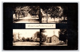 RPPC Multiview Greetings From Thronville Ohio OH 1911 Postcard Y15 - £18.94 GBP