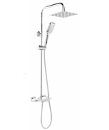 Oria polished chrome thermostatic shower column. Shower system set - £448.40 GBP