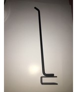 9&quot; black slatwall product hangers with slide in base  23 Pcs - $697.30 MXN