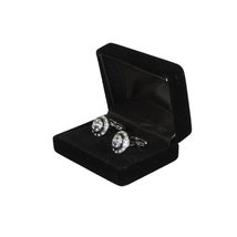 Men J.Valintin Cufflinks by Vitorofolo for French Cuff Shirt V39-31 Silver stone image 3