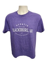 Hypatia Blackburg Va est 2001 Adult Medium Purple TShirt - £16.23 GBP