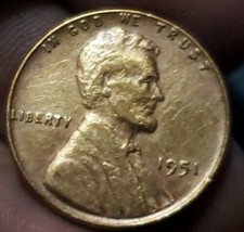 1951 wheat penny no mint mark DDO! FREE SHIPPING  - $3.96