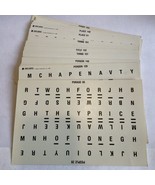 Vintage 1986 Deluxe Wheel of Fortune Game Parts (40 puzzle Cards) - $161.37 MXN