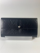 LOUIS VUITTON Vernis Monogram Genuine Compact Wallet Bifold Button Portefeuille - £147.13 GBP