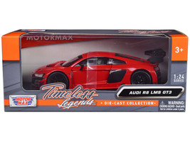 Audi R8 LMS GT3 Red Timeless Legends Series 1/24 Diecast Car Model Motormax - £29.60 GBP