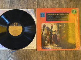 Antiguo disco de vinilo vintage Telemann Suite para cuerdas de flauta - $5.06