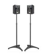 Speaker Stands Height Adjustable 19.29-44.29 Inch With Cable Management,... - £72.67 GBP