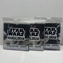 3 Star Wars The Mandalorian With BABY YODA Plastic tablecover 54 inch x ... - $12.86