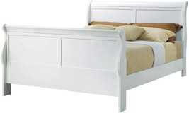 White Full Sleigh Bed By Louis Philippe. - £307.21 GBP