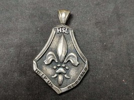 New Orleans Humane Society Sterling Silver Fleur De Lis Pendant - £31.66 GBP