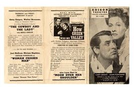 Edison Theatre 1941 Flyer Suspicion Cary Grant Gary Cooper Carole Lombard - $11.88
