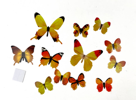 NWT 12PC Butterflies Wall Stickers 3D Decoration With Adhesive Home Deco... - £9.35 GBP