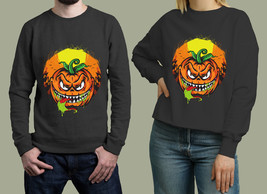 scary horor halloween pumpkins Unisex Sweatshirt - £27.30 GBP