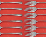 Greenbrier by Gorham Sterling Silver Salad Fork Set 12 pieces 6 1/2&quot; - £464.40 GBP