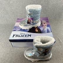 Disney&#39;s Frozen 2 Snow Boots  Girls&#39; Size 7 Toddler winter boots Insulat... - £23.40 GBP