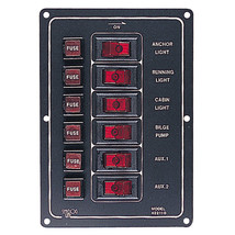 Sea-Dog Aluminum Switch Panel Vertical - 6 Switch - £51.29 GBP