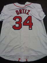 David Ortiz Boston Red Sox Autographed Custom Baseball Jersey GA coa - £232.63 GBP