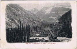 Postcard The Loop CPR Selkirk Mountains British Columbia - £8.03 GBP