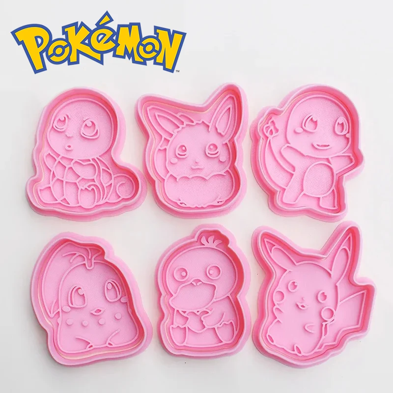 Pokemon Pikachu Cookie Cutter Kawaii Q Anime Game Figure Biscuit Mould Press - £9.42 GBP