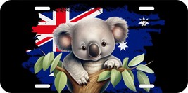 Koala Bear Australia Flag Baby Trunk Aluminum Metal License Plate 166 - £9.60 GBP+