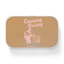 Personalized Bento Lunch Box: 7.7 x 4.7 in, BPA-Free, Wood Lid, Silicone Tray, a - £31.28 GBP