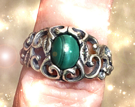 Green malachite haunted ring thumb200