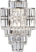 Wall Sconce DALE TIFFANY CATHEDRAL 3-Light Polished Chrome Metal Solid C... - $329.99