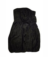 Cute London Times Black Strapless Bubble Hem Party Bow Dress 8 Shinny NE... - $15.32 CAD