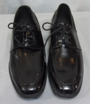 DESIGNER FREEMAN BOYS OXFORD LACE UP DRESS BLACK SHOES SIZE 6M - $19.79