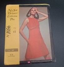 Mccall's Sewing Pattern 1056 Geoffrey Beene Misses Shift Dress Size 10 Uncut - $19.99