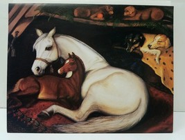 Beautiful Horses &quot;In an Arab Tent&quot; in the Style of Sir Edwin Landseen Gtg Cards - £13.38 GBP