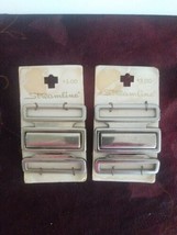 Pair Of Silver Colored Vintage Streamline Overalls Clasps? - £18.87 GBP