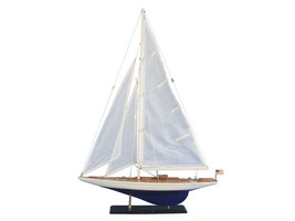 Wooden Enterprise Model Sailboat Decoration 35&quot;&quot; - £138.72 GBP