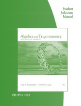 Student Solutions Manual for Swokowski/Cole&#39;s Algebra and Trigonometry with Anal - £61.79 GBP