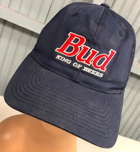 Bud Budweiser King Of Beers NCAA Vintage Snapback Discolored Baseball Cap Hat - $15.23