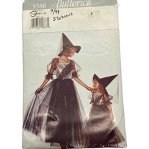Butterick 3588 Witch Adult Women&#39;s Costume Sewing Pattern Sz XS Misses / Sz 6 - £3.44 GBP
