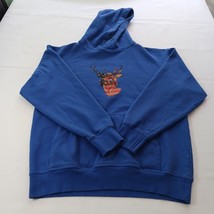 Premium Men Youth Boys Size Large Blue Pullover Hoodie Graphic Sweatshirt - $309.66 MXN