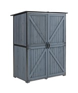Outdoor Storage Cabinet &amp; Garden Tool Shed | Weatherproof, Blue-Gray - $8,244.76 MXN