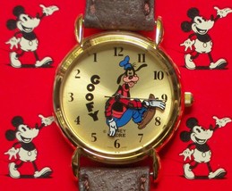 Disney Retired IN GOLD Pedre Goofy Watch! New! HTF! Out of Production! - £134.57 GBP