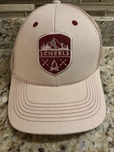 Scheels Trucker Hat Outdoor Logo Camping Mountain Embroidered Patch Snap... - $14.80